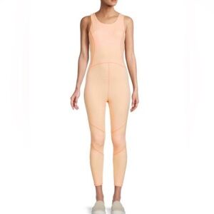 Free People Movement Side Hustle Union Jumpsuit Iced Peach Size Small